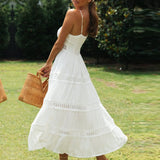 Sophie™ - Weiße Maxi Strandkleid