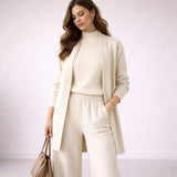 Emma | Damen Drei-Teile Lounge Set mit Cardigan