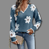 Camila | Damen V-Ausschnitt Langarmpullover