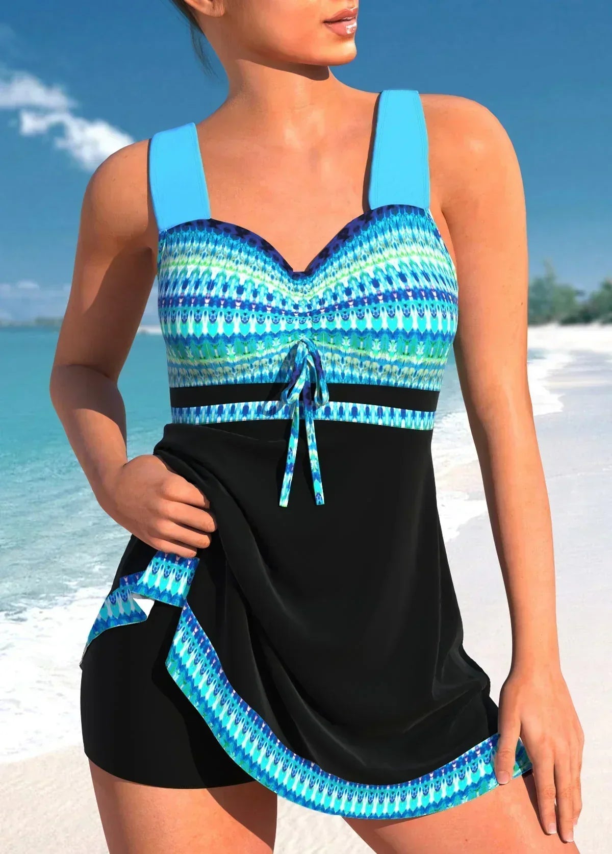 Veronica | Damen Badekleid mit Kordelzug