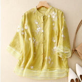Kourtney™ | Schicke Bluse mit gestickten Akzenten