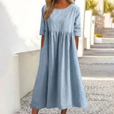 Maikee™ - kleid mit Rundhalsausschnitt und Taschen